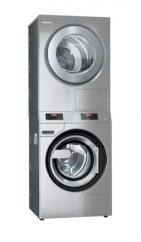 Miele Benchmark Washer Dryer Stack available at Multibrand Professional